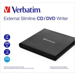 Verbatim External Slimline CD/DVD Writer