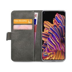 Samsung Galaxy Xcover 7, Ldercase til kreditkort i Sort