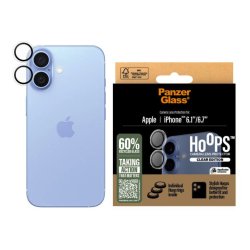 iPhone 16 / 16 Plus, Bagkameraglas beskyttelse (2 stk) Transparent 