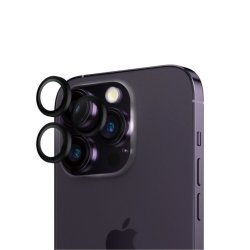 iPhone 14 Pro, 14 Pro Max, Bagkameraglas beskyttelse (3 stk) Sort
