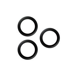 iPhone 14 Pro, 14 Pro Max, Bagkameraglas beskyttelse (3 stk) Sort