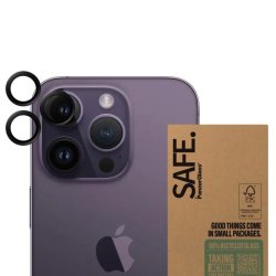 iPhone 14 Pro, 14 Pro Max, Bagkameraglas beskyttelse (3 stk) Sort