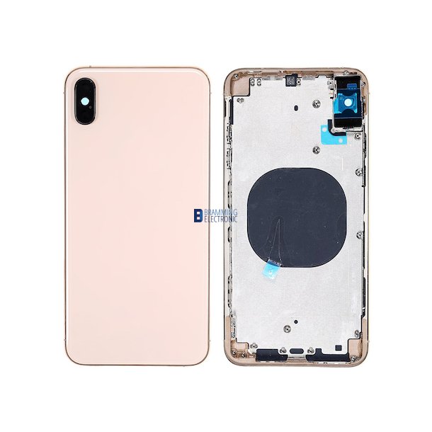 iPhone XS Max Bagside med ramme i Guld