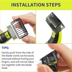 8-i-1 Tilbeh�r til Philips OneBlade & OneBlade Pro &ndash; YINKE Afstandskam S�t