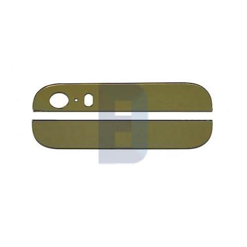 iPhone 5S Top og bund glas på bagcover i Guld