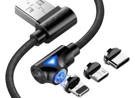 Magnet opladekabel til ios og android