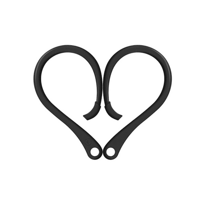 Silikone ørekrog til EarPods i Sort (2 stk)