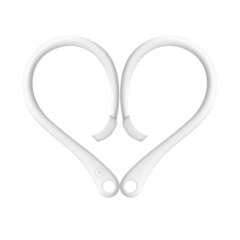 Silikone ørekrog til EarPods i Hvid (2 stk)