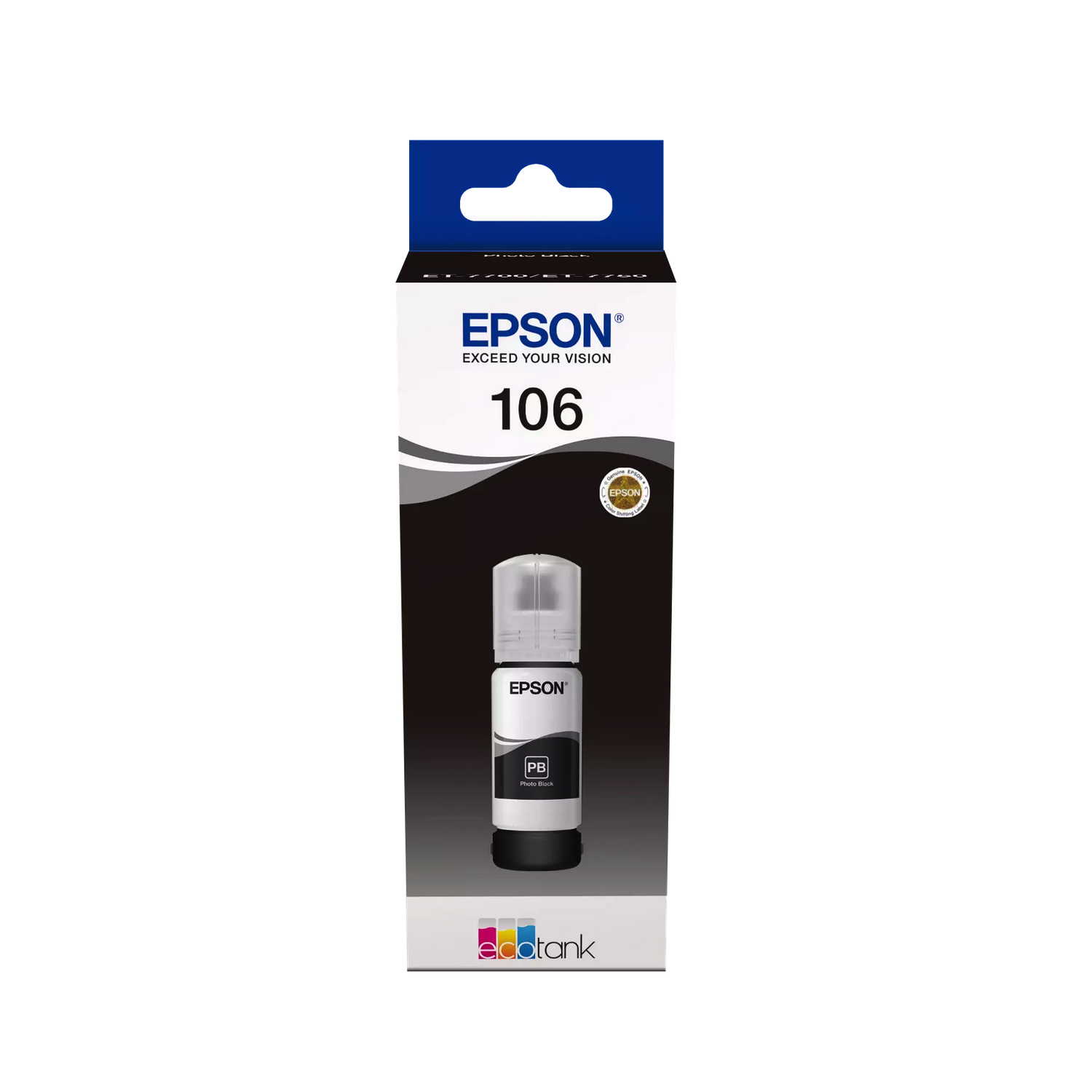 Epson 106 EcoTank Photo Black Blækflaske 70ml Original C13T00R140