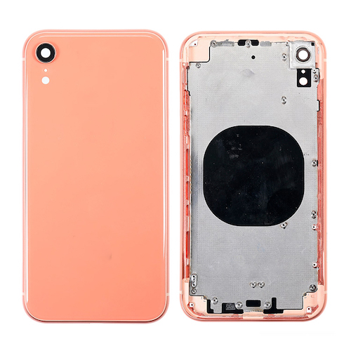 iPhone XR Bagside med ramme i Koral