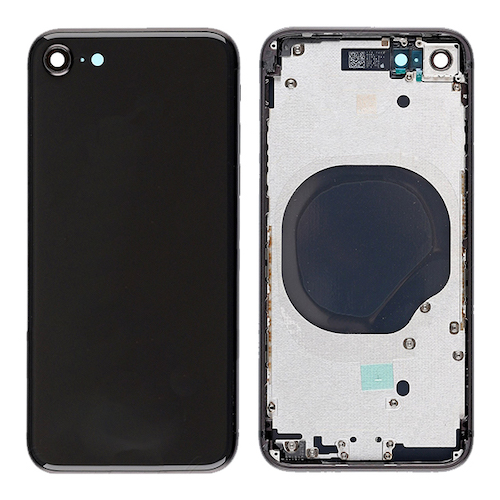 iPhone 8 Bagside med ramme i Sort