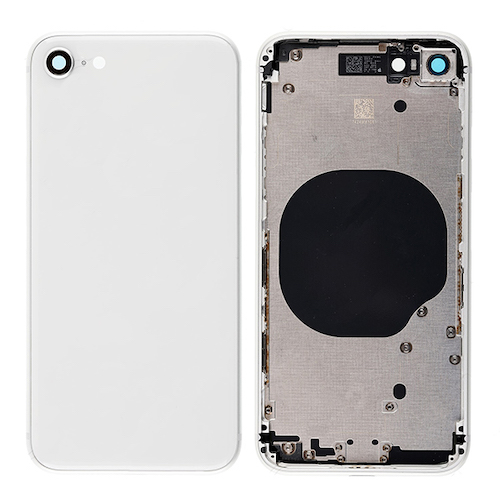 iPhone 8 Bagside med ramme i Hvid