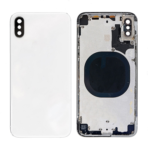 iPhone X Bagside med ramme i Hvid