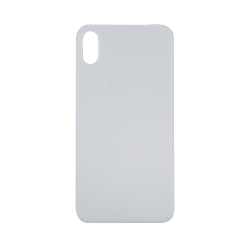 iPhone XS, Bagglas i Hvid (LARGE HOLE)