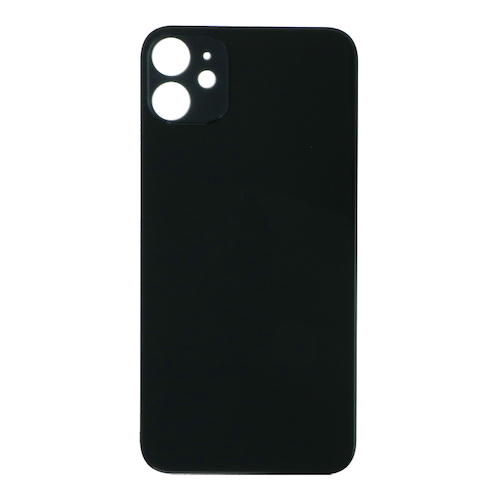 iPhone 11, Bagglas i Sort (Large hole)