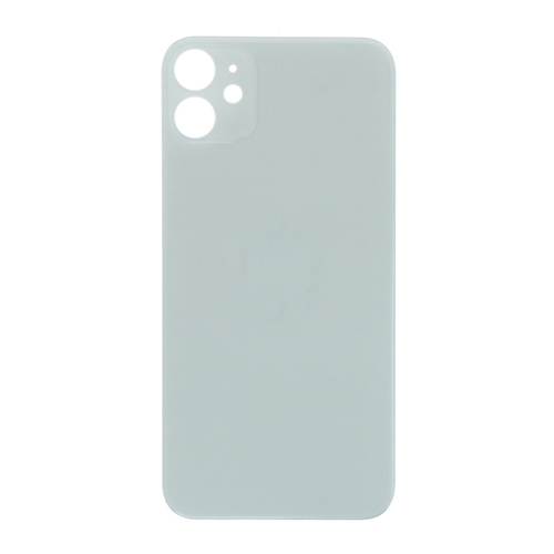 iPhone 11, Bagglas i Hvid (Large hole)