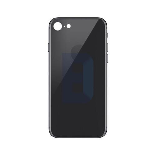iPhone 8, Bagglas i Sort (Large Hole)