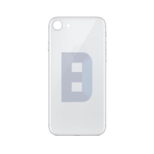 iPhone 8, Bagglas i Hvid (Large hole)