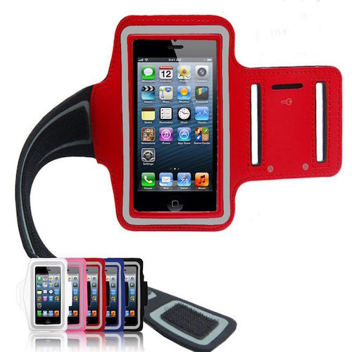 iPhone 5/5C/5S/SE Armband til smartphone Rød