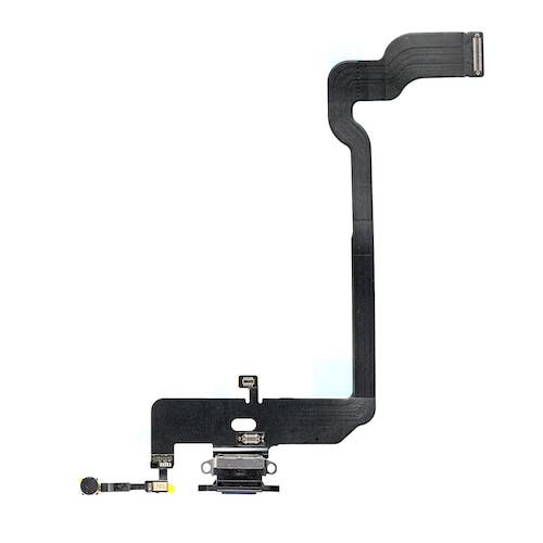 iPhone XS Ladestik flex i Sort