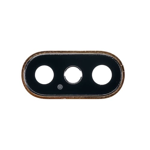 iPhone XS Max Bag kamera linse med guld ramme