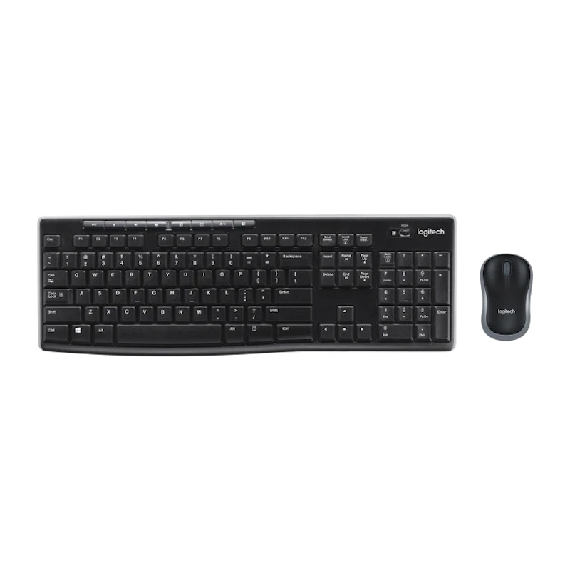 MK270 trådløst skrivebordssæt, sort (nordisk) Tastatur+Mus