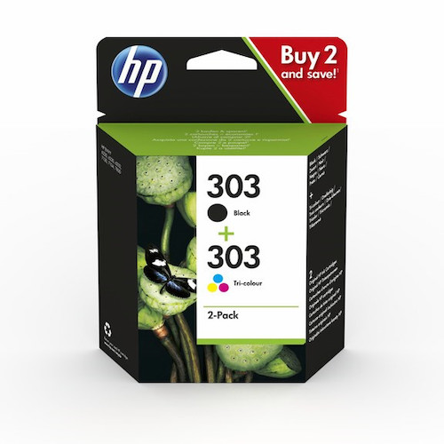 No303 sort & farve combo 2-pack - HP Blæk