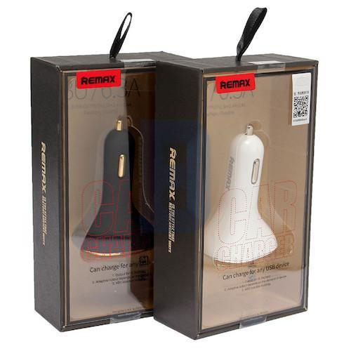 Bil lader 3xUSB 6.3A HVID - Remax