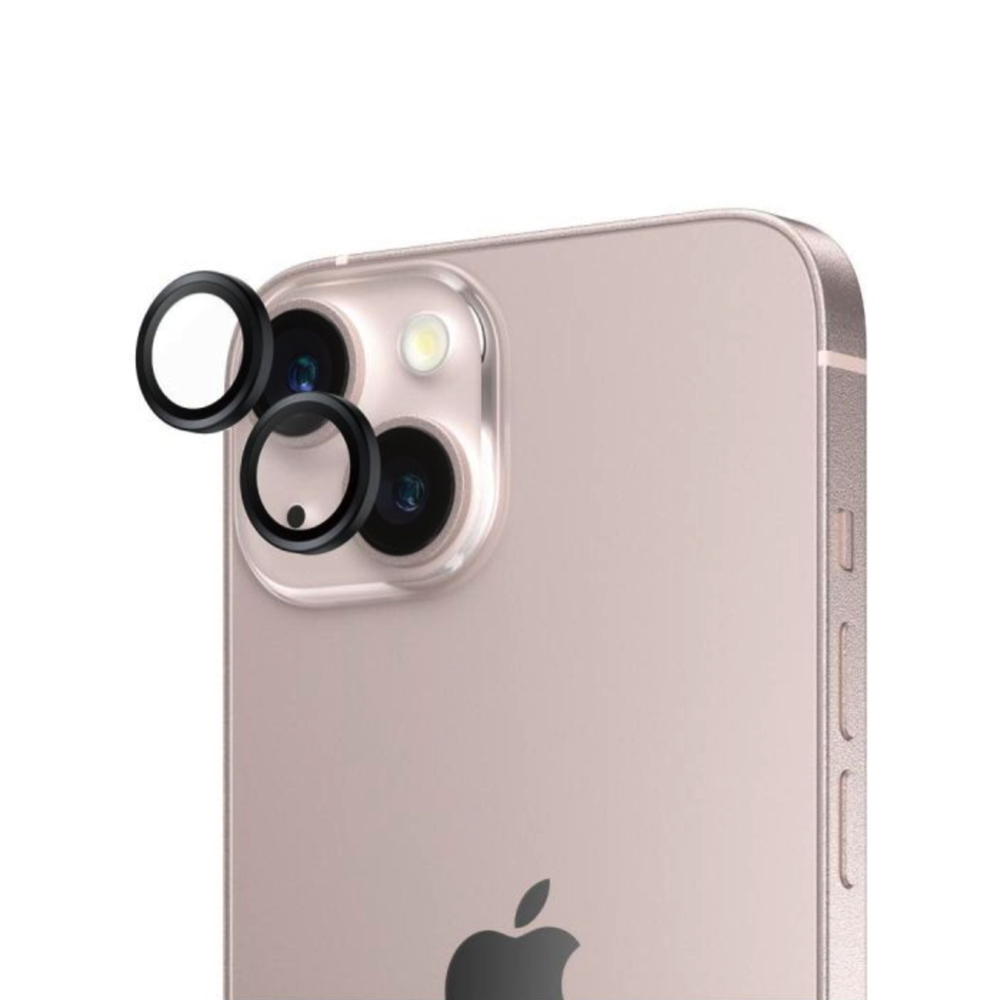 iPhone 13 / 13 Mini, Bagkameraglas beskyttelse (2 stk) Sort