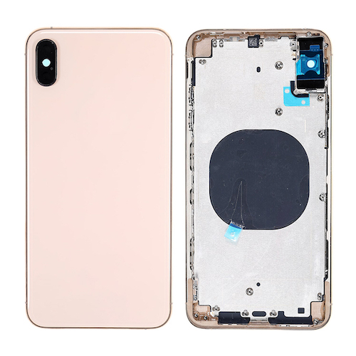 iPhone XS Bagside med ramme i Guld